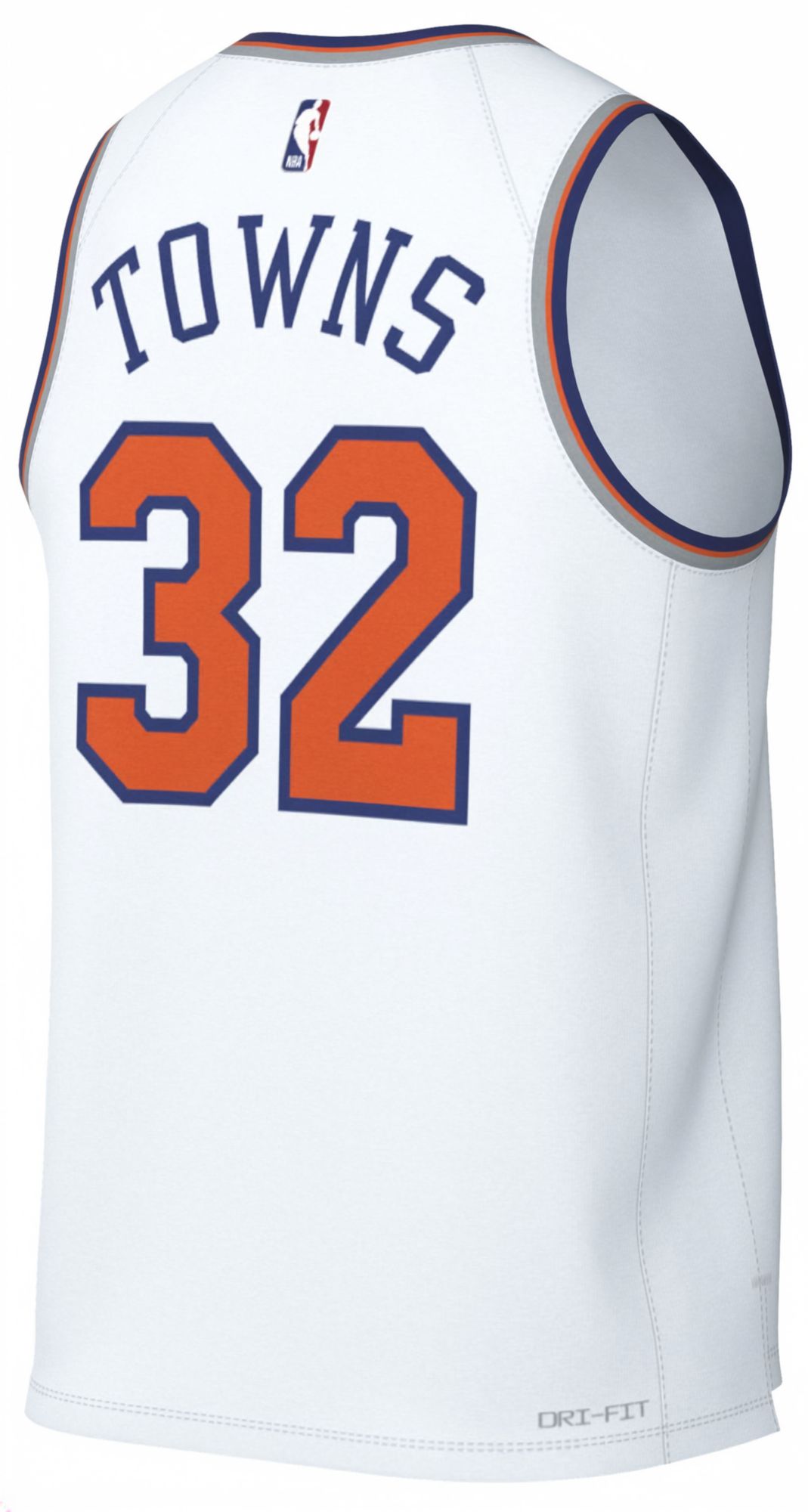 Nike Adult New York Knicks Karl-Anthony Towns #32 White Replica Association Jersey product image