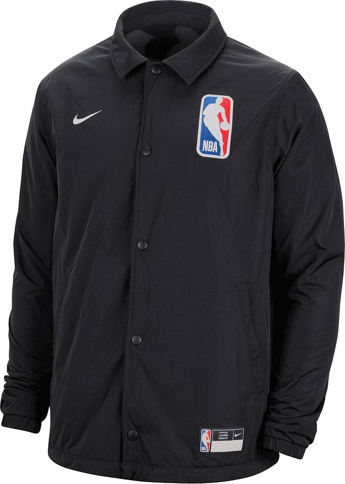 Nike Men's NBA Black Full-Snap Reversible Lightweight Windrunner Jacket