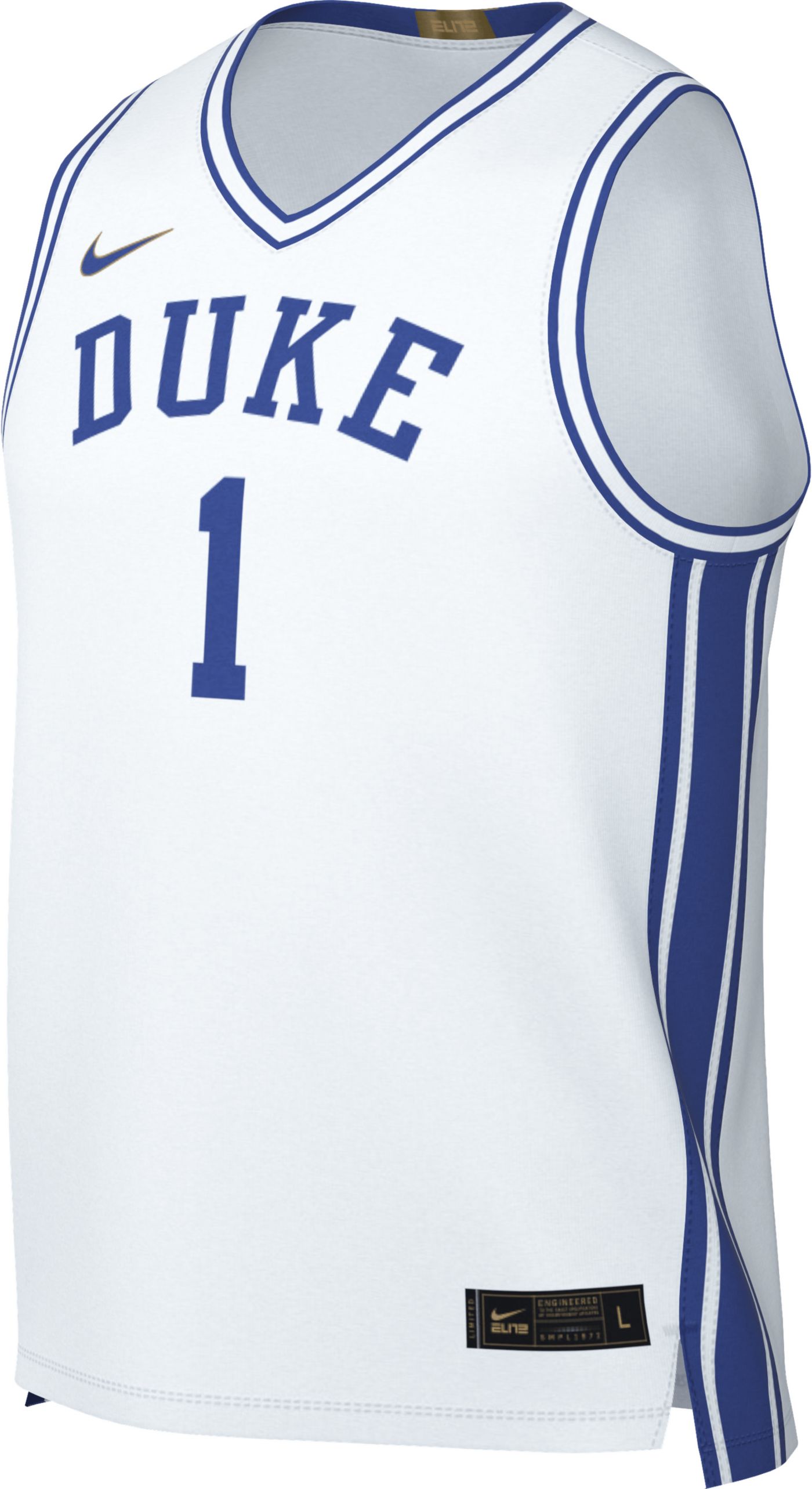 Nike Men s Duke Blue Devils Zion Williamson 1 White Limited Basketball Jersey Dick s Sporting Goods