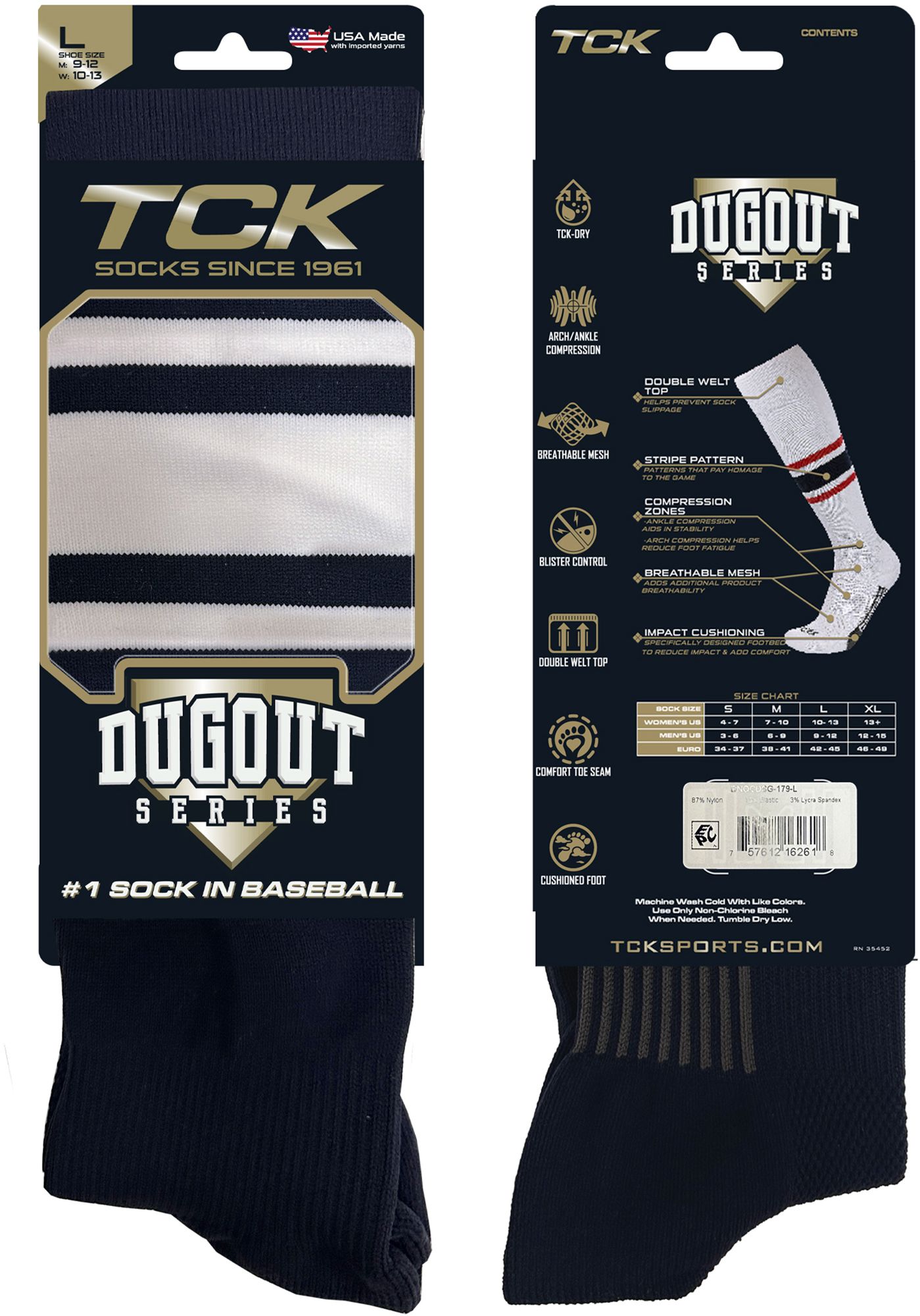 TCK Adult Dugout Over The Calf Performance Baseball/Softball Socks product image