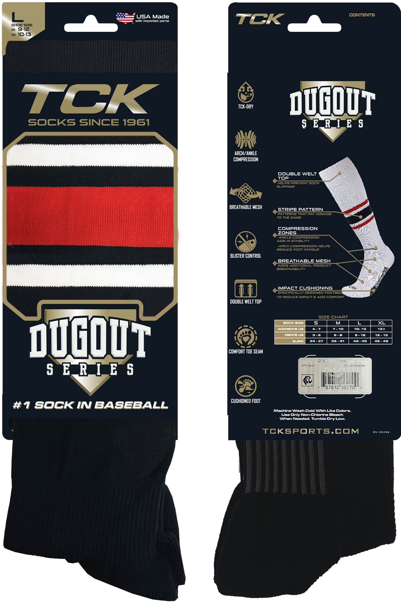 TCK Adult Dugout Over The Calf Performance Baseball/Softball Socks product image