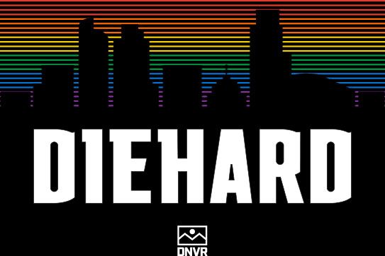 ALLCITY Adult Denver Black "Diehard Rainbow" Short Sleeve T-Shirt product image
