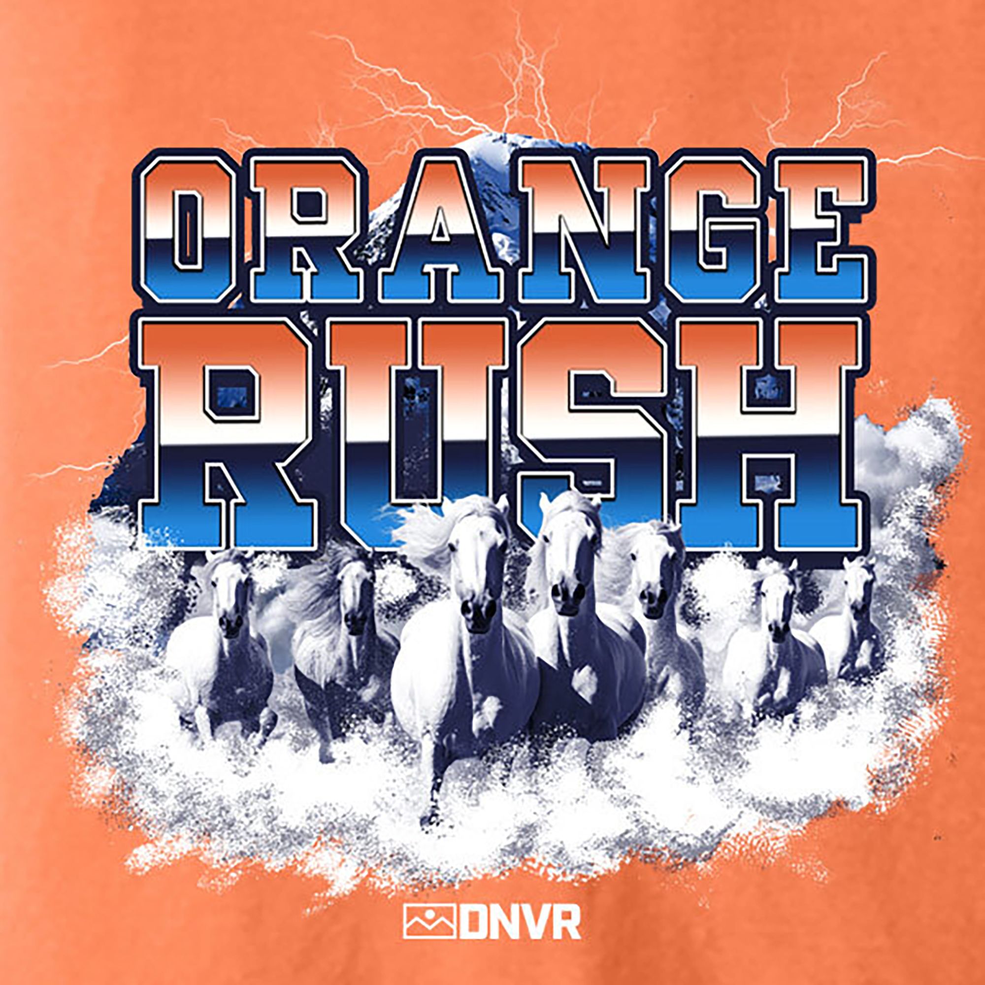 ALLCITY Adult Denver Orange Rush T-Shirt product image