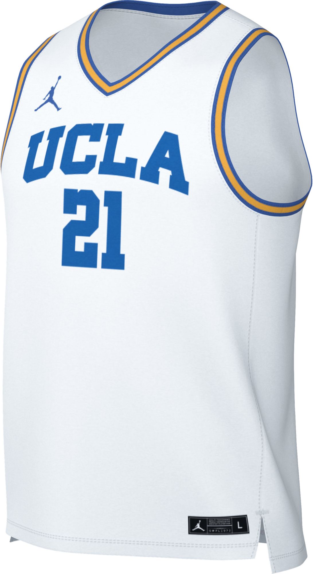 Jordan Men's UCLA Bruins #21 White Replica Basketball Jersey