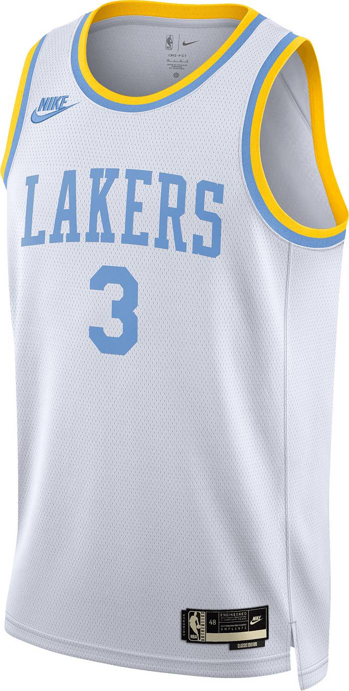 Nike / Men's 2021-22 City Edition Los Angeles Lakers Blue Dri-Fit Logo  T-Shirt