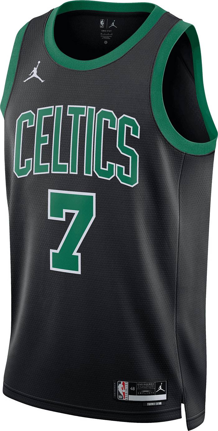 Unisex Jordan Brand Jaylen Brown Black Boston Celtics Swingman Jersey - Statement Edition Size: Small