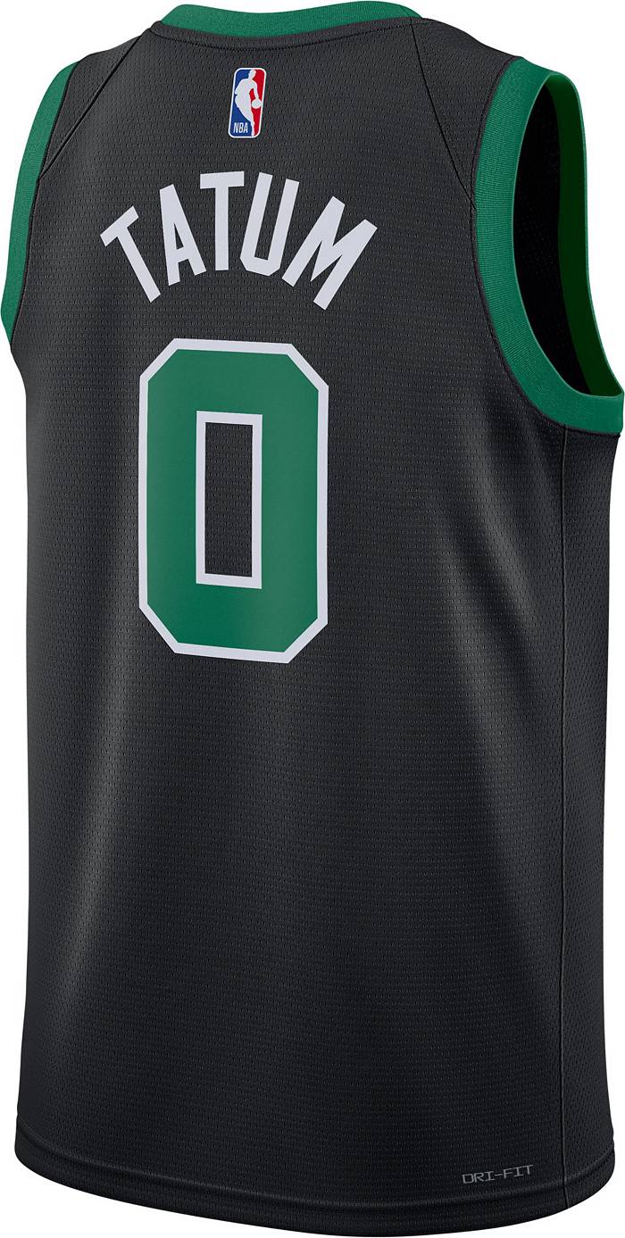 Men Jayson Tatum #0 Black Boston Celtics Hardwood Classics Floral Fashion Jersey - Jayson Tatum Celtics Jersey - nike nba boston celtics