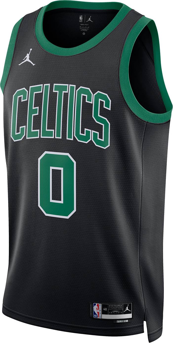 Mens Jayson Tatum #0 Boston Celtics Black Collection Rings Jersey