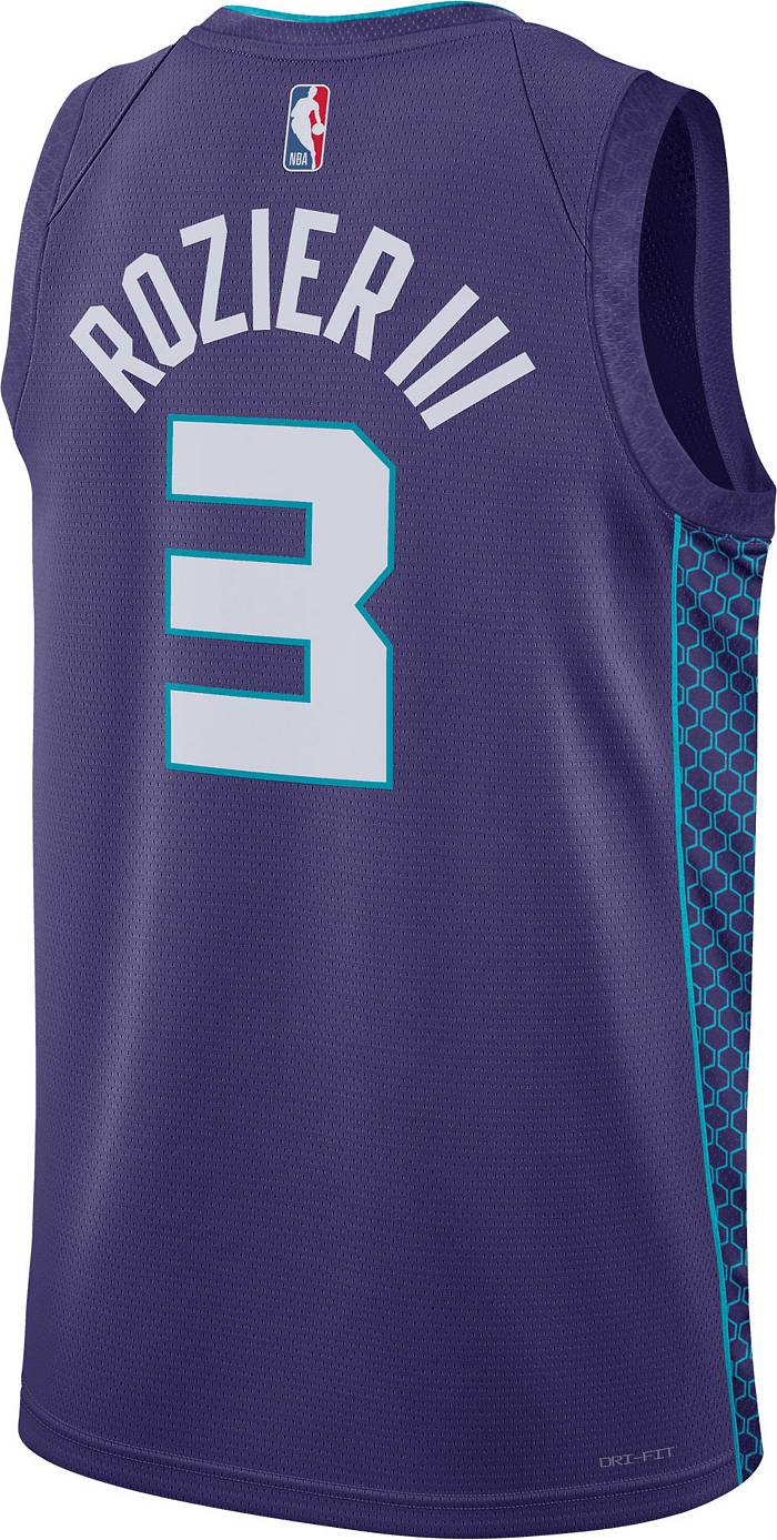 Jordan Men's 2022-23 City Edition Charlotte Hornets LaMelo Ball #1 Black Dri-Fit Swingman Jersey, Large