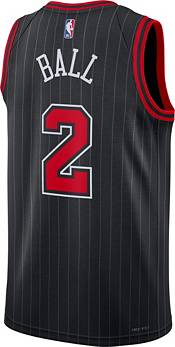 Nike Men's Chicago Bulls Lonzo Ball #2 Black Dri-FIT Swingman Jersey product image