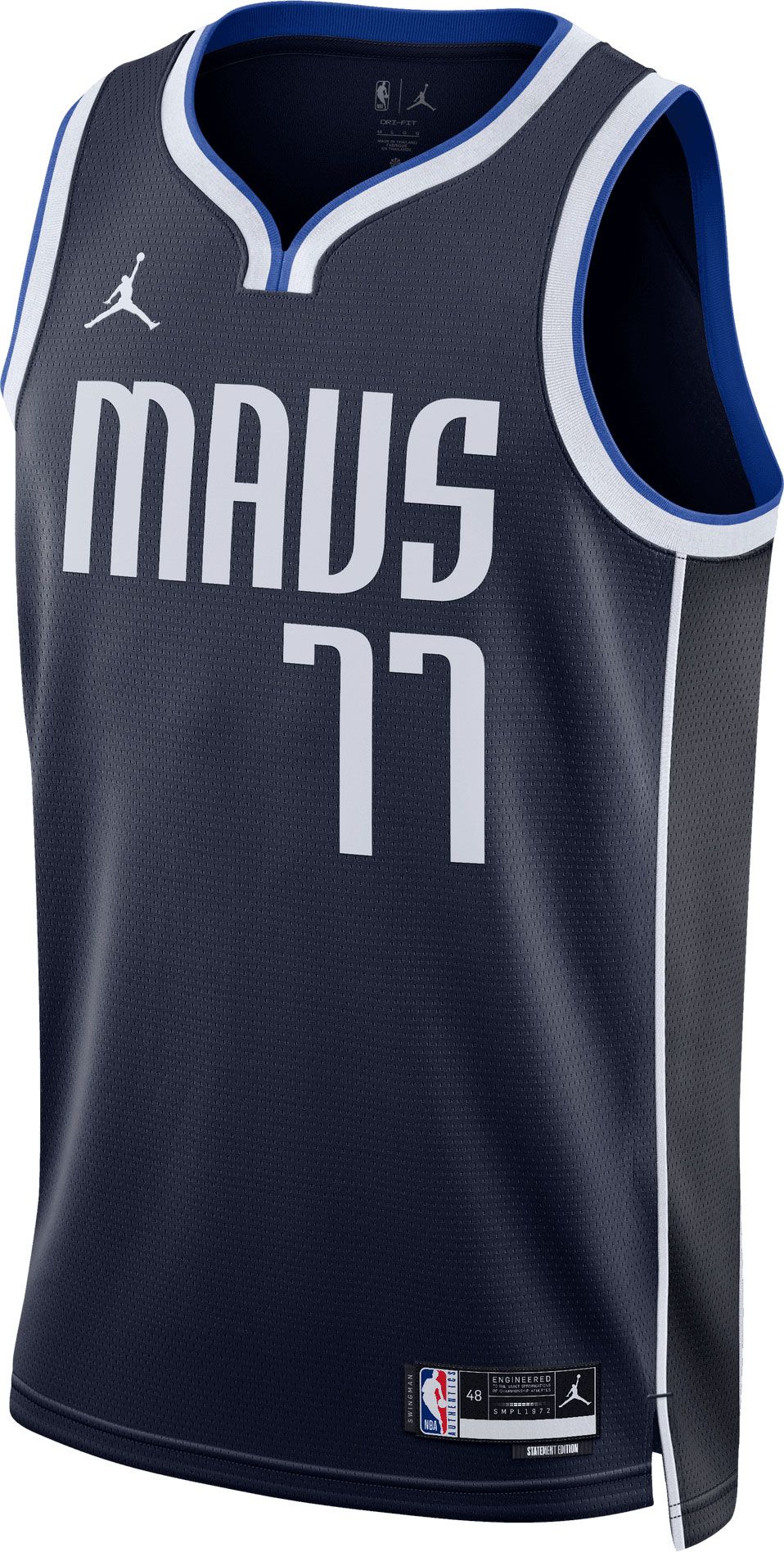 Nike Men's Dallas Mavericks Luka Doncic #77 Navy Dri-FIT Swingman Jersey