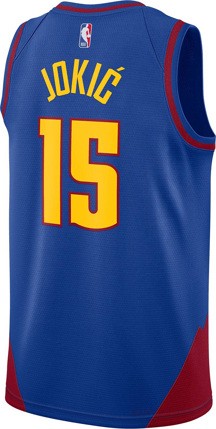 Blue Jordan NBA Denver Nuggets Jokic #15 Swingman Jersey