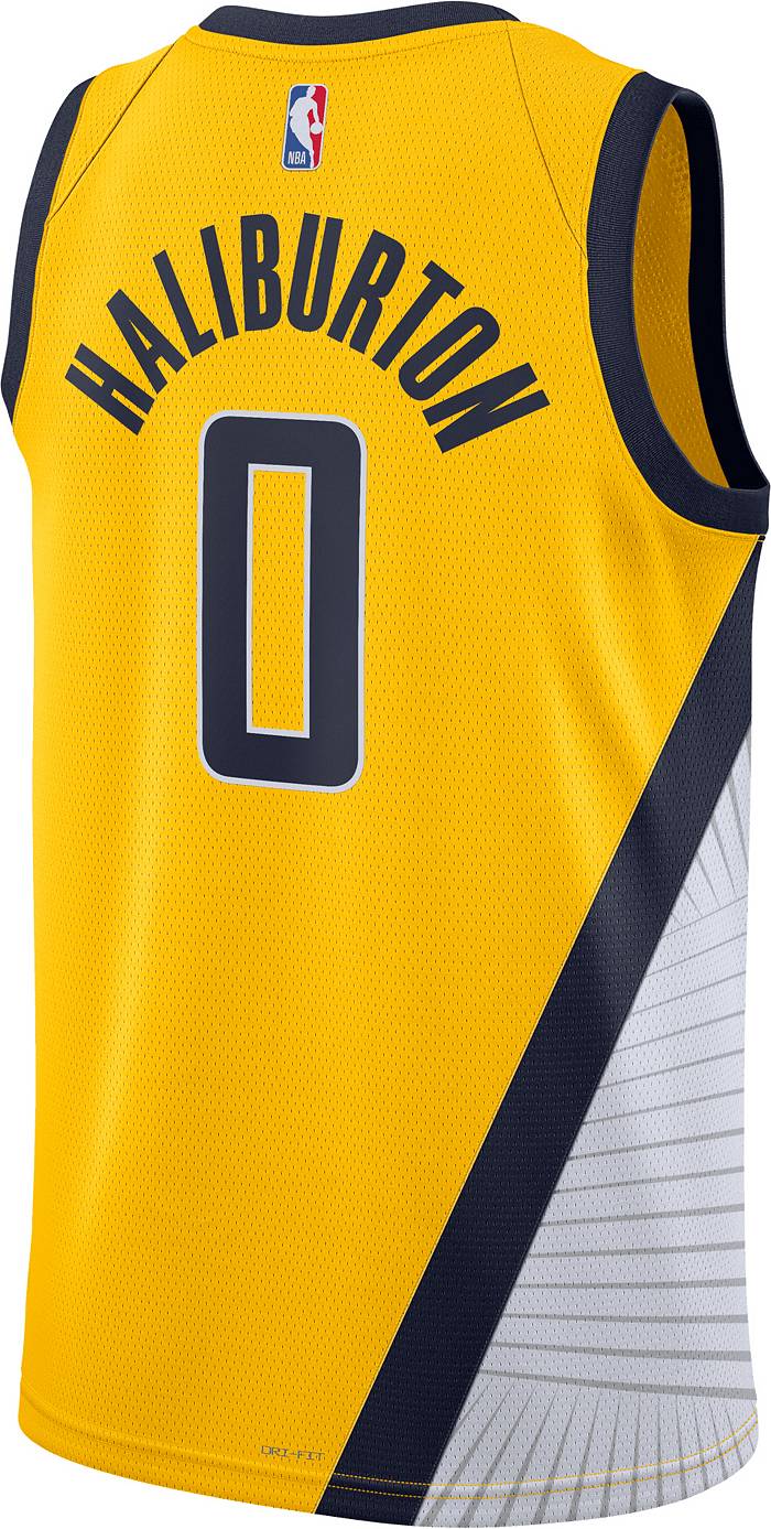Adult Indiana Pacers #0 Tyrese Haliburton Icon Swingman Jersey by Nike