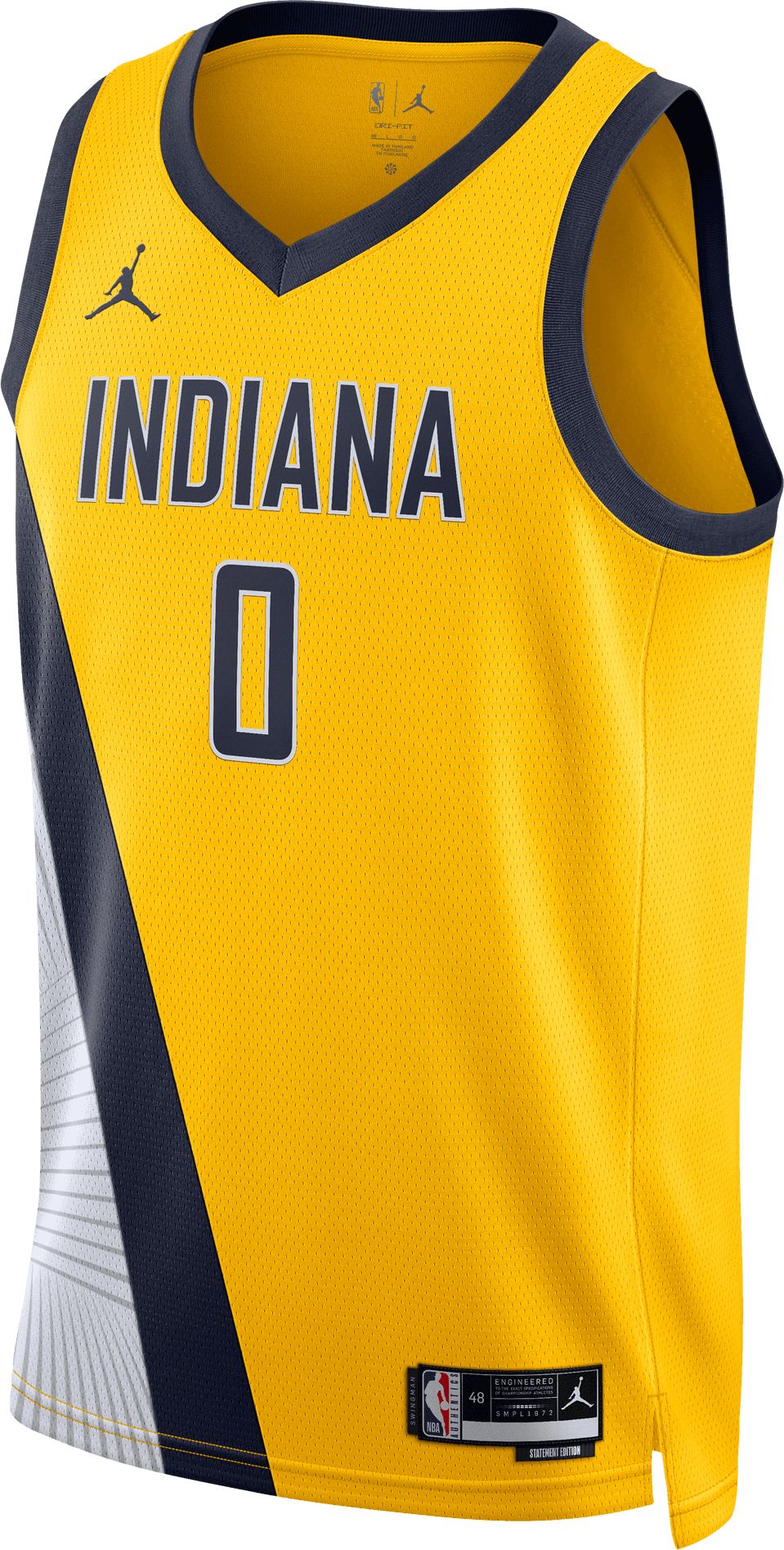 Jordan Adult Indiana Pacers Tyrese Haliburton #0 Swingman Statement Jersey product image