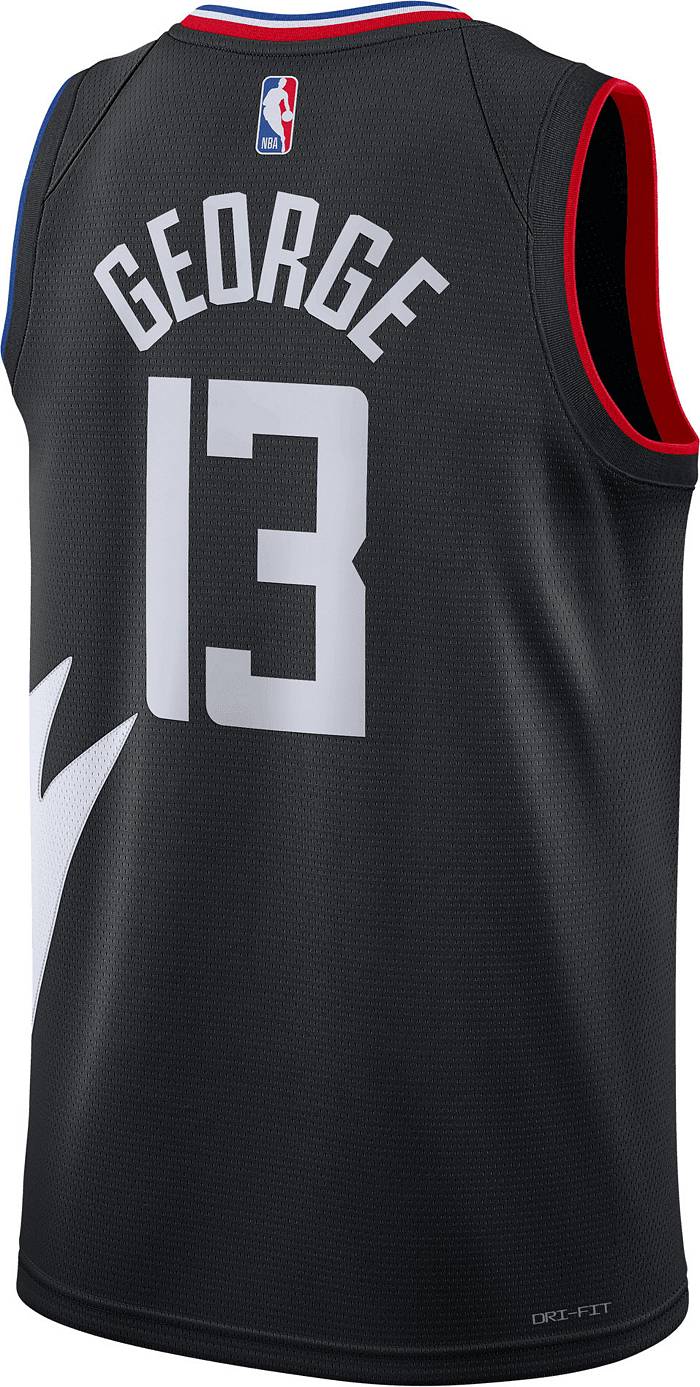 Nike Men's Los Angeles Clippers Kawhi Leonard #2 Black Dri-Fit Swingman Jersey, Medium