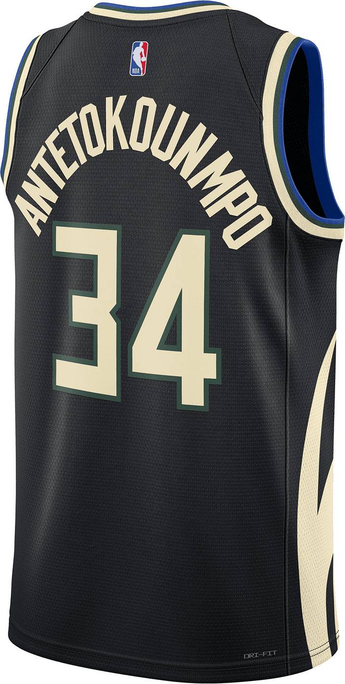 Giannis Antetokounmpo Milwaukee Bucks City Edition Nike Dri-FIT NBA  Swingman Jersey.
