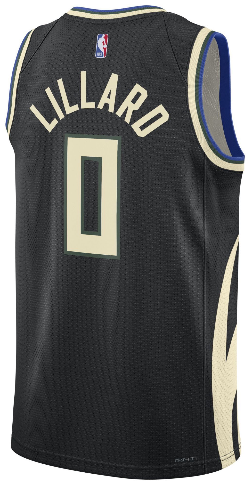 Jordan Adult Milwaukee Bucks Damian Lillard #0 Swingman Statement Jersey product image