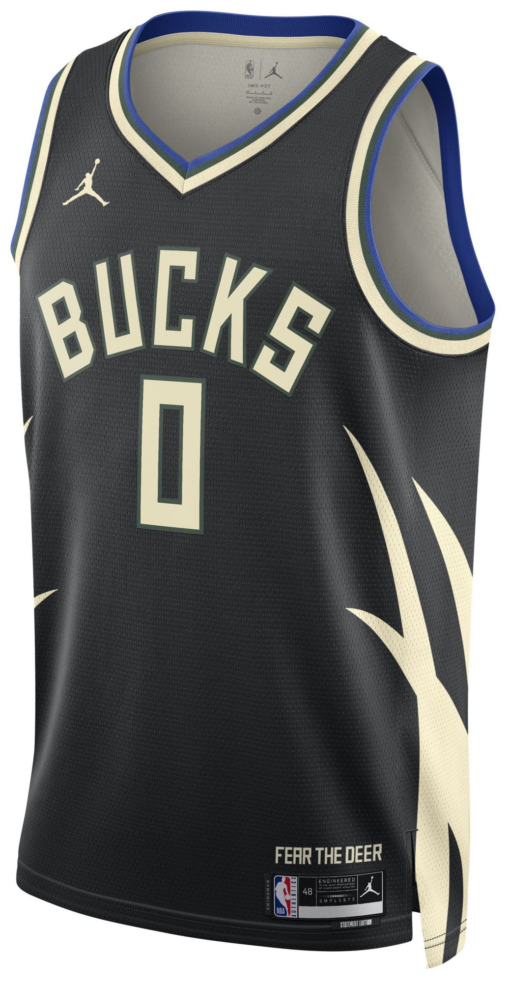 Jordan Adult Milwaukee Bucks Damian Lillard #0 Swingman Statement Jersey product image