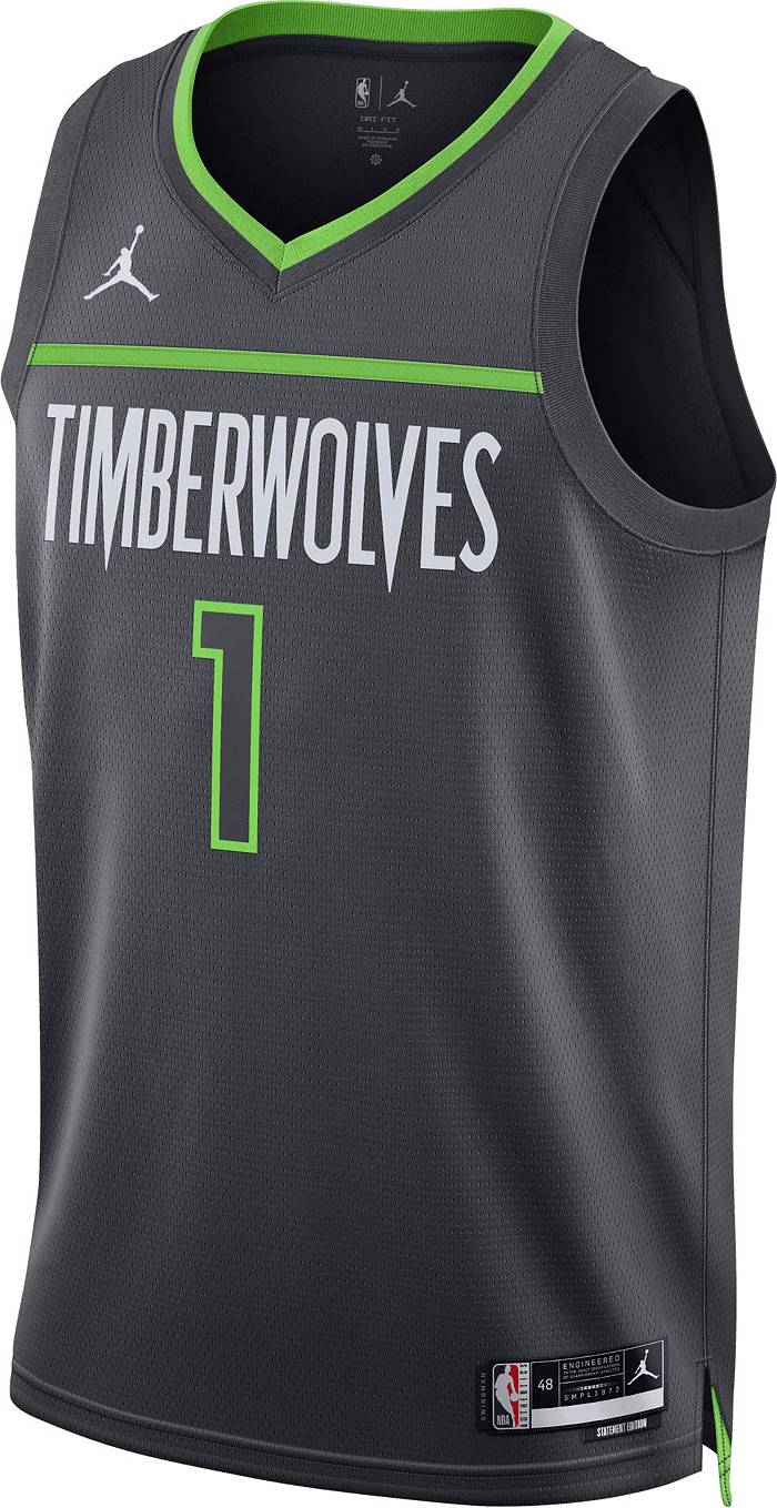 Nike Men's Minnesota Timberwolves Anthony Edwards #1 White Dri-FIT Swingman  Jersey