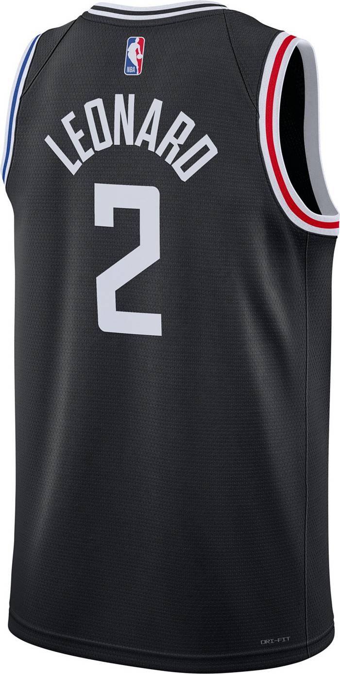 Nike Swingman Kawhi Leonard #2 San Antonio Spurs NBA Dri-Fit