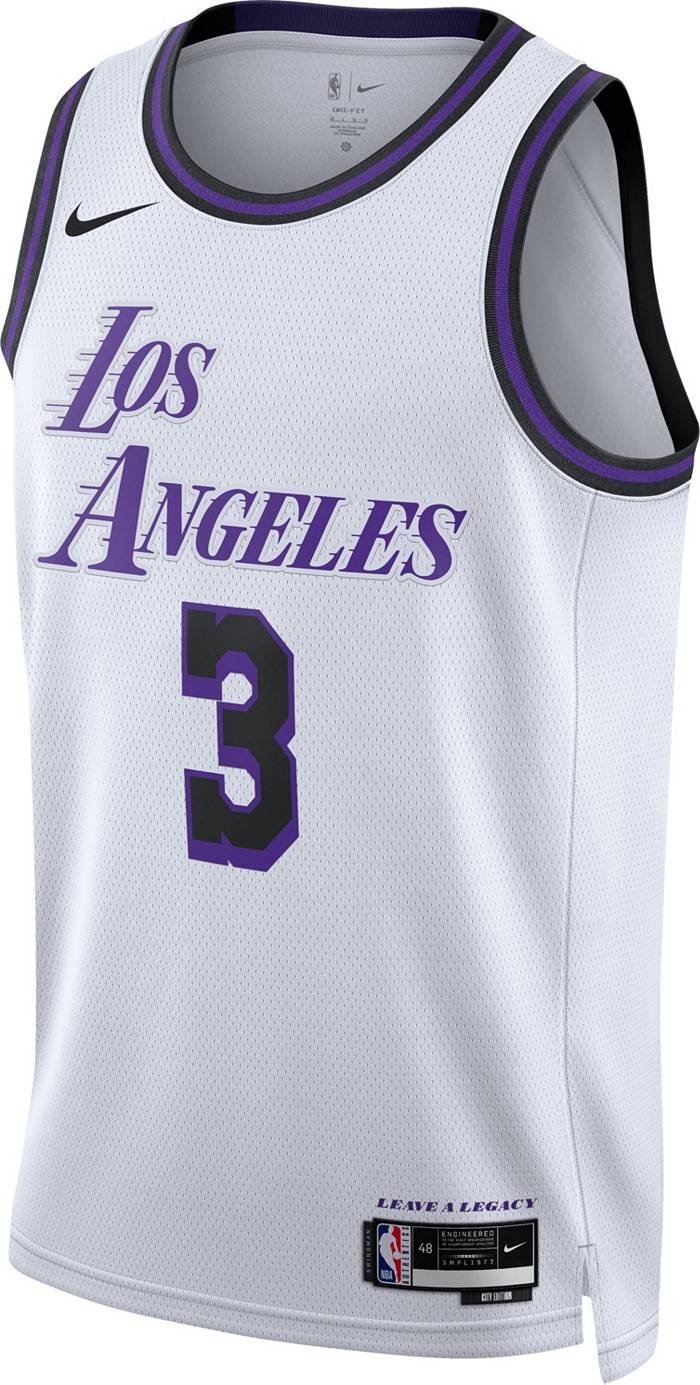 Men's Los Angeles Lakers Anthony Davis #3 Nike MPLS Light Blue Swingman  Jersey - Classic Edition