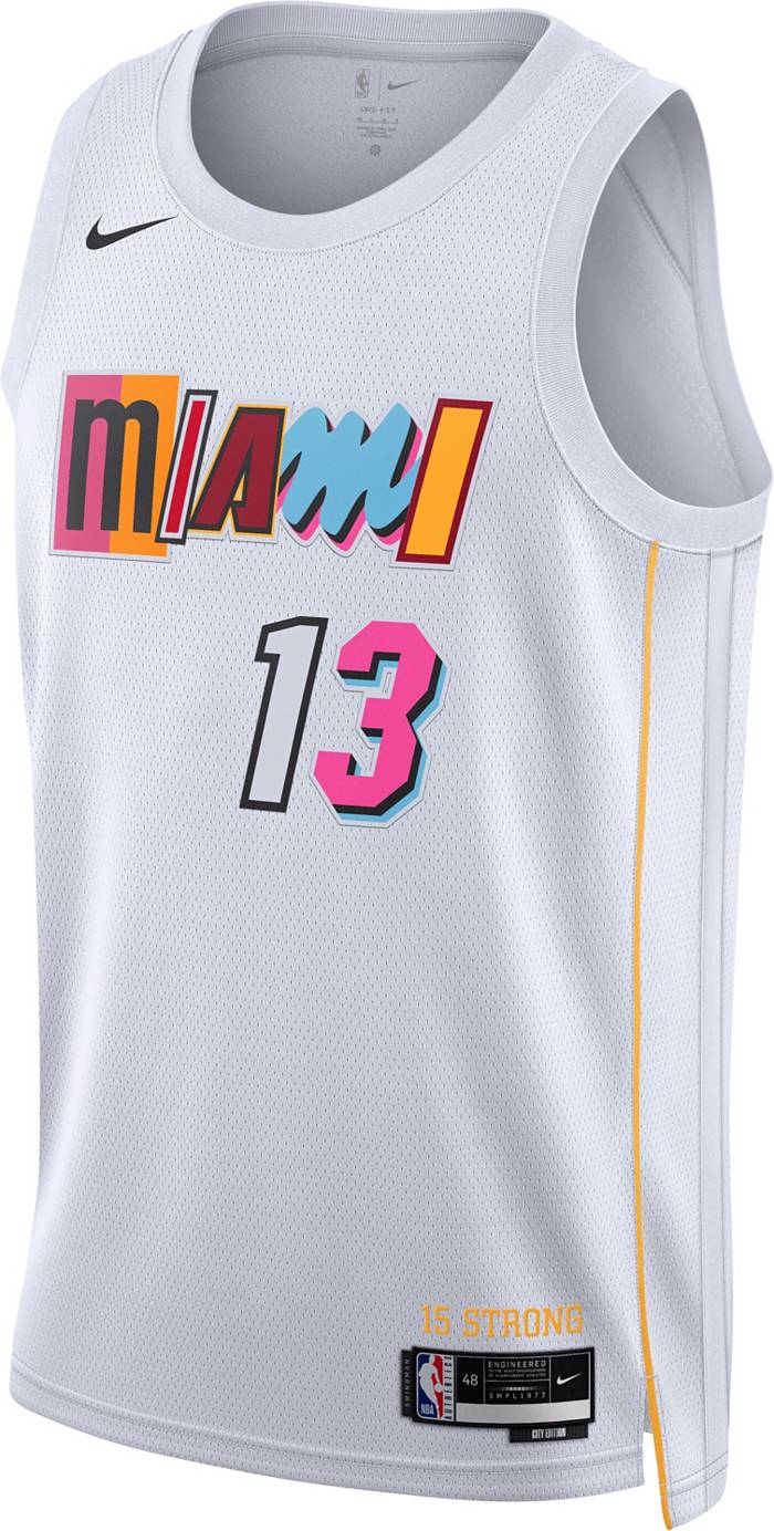 Nike Men's 2022-23 City Edition Miami Heat Bam Ado #13 White