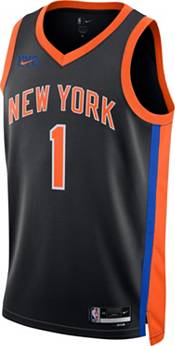Nike Men's 2022-23 City Edition New York Knicks Obi Toppin #1 Black Dri-FIT Swingman Jersey product image