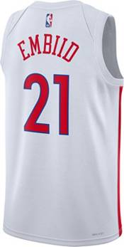 Nike Men's 2022-23 City Edition Philadelphia 76ers Joel Embiid #21 White Dri -FIT Jersey Dick's Goods