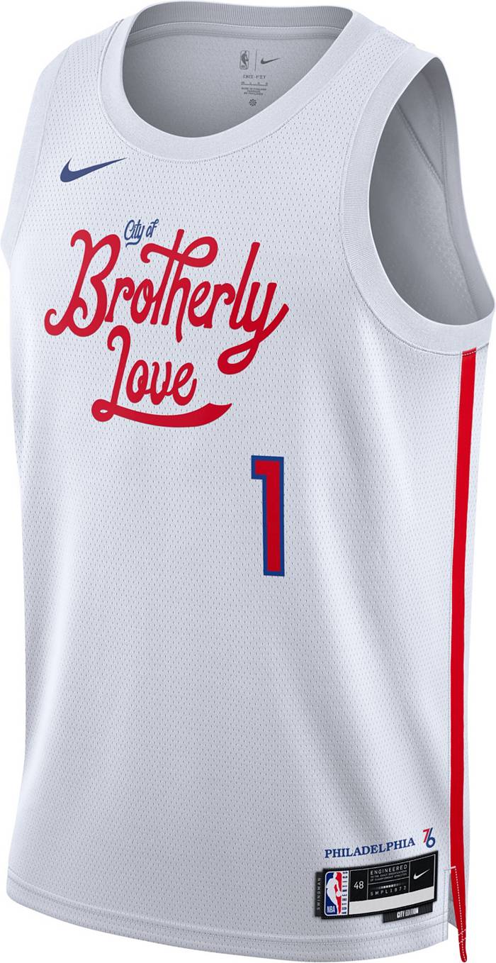 James Harden Philadelphia 76ers Game-Used #1 Red Statement Edition Jersey  vs. Denver Nuggets on March 14th and vs. Indiana Pacers on April 9th 2022