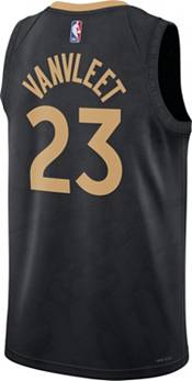 Nike Men's 2022-23 City Edition Toronto Raptors Scottie Barnes #4 Black  Dri-FIT Swingman Jersey