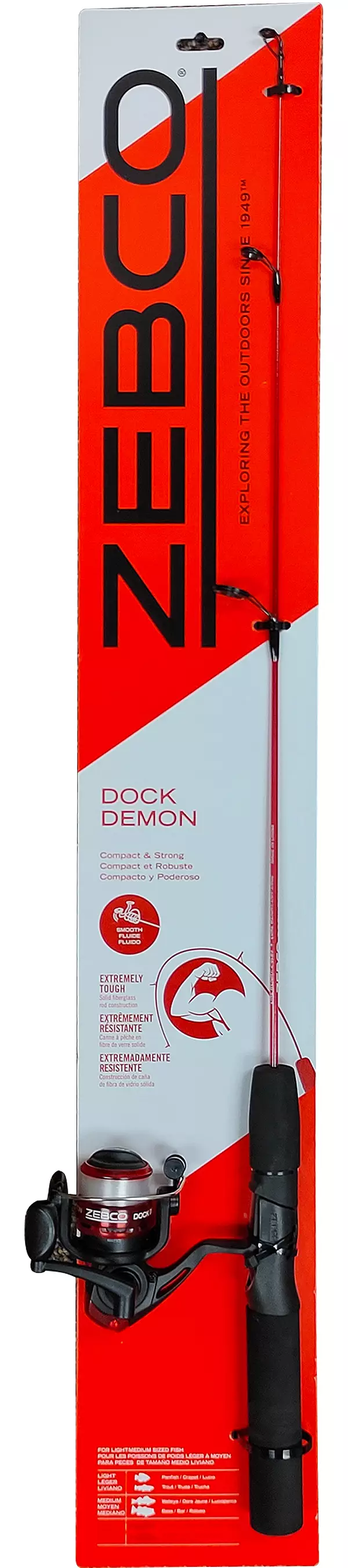 Zebco 21-39295 Dock Demon Red 30in 1pc M SP