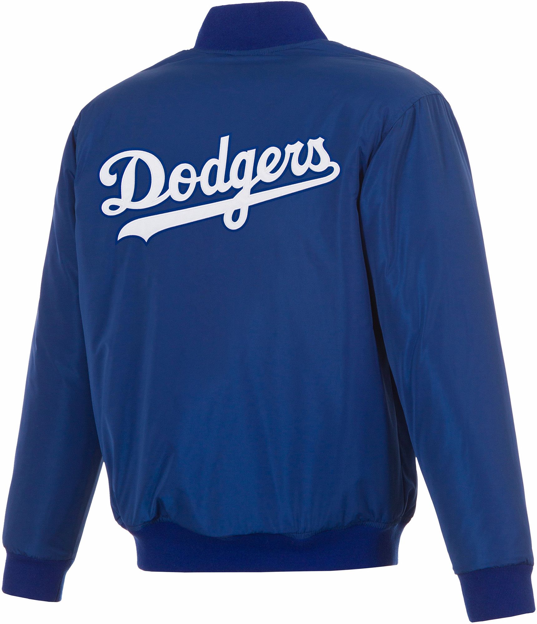 JH Design Men's Los Angeles Dodgers Full-Zip Reversible Flight Royal Nylon Jacket product image