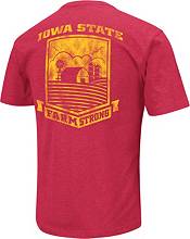 Colosseum Men's Iowa State Cyclones Cardinal ‘Farm Strong' Dual Blend T-Shirt product image