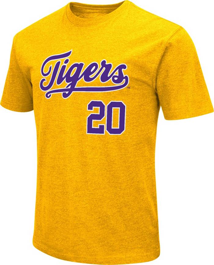 Colosseum Men's LSU Tigers Paul Skenes #20 Gold T-Shirt