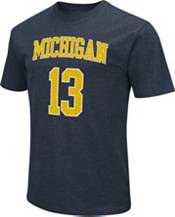 Colosseum Men's Michigan Wolverines Jett Howard #13 Blue T-Shirt product image