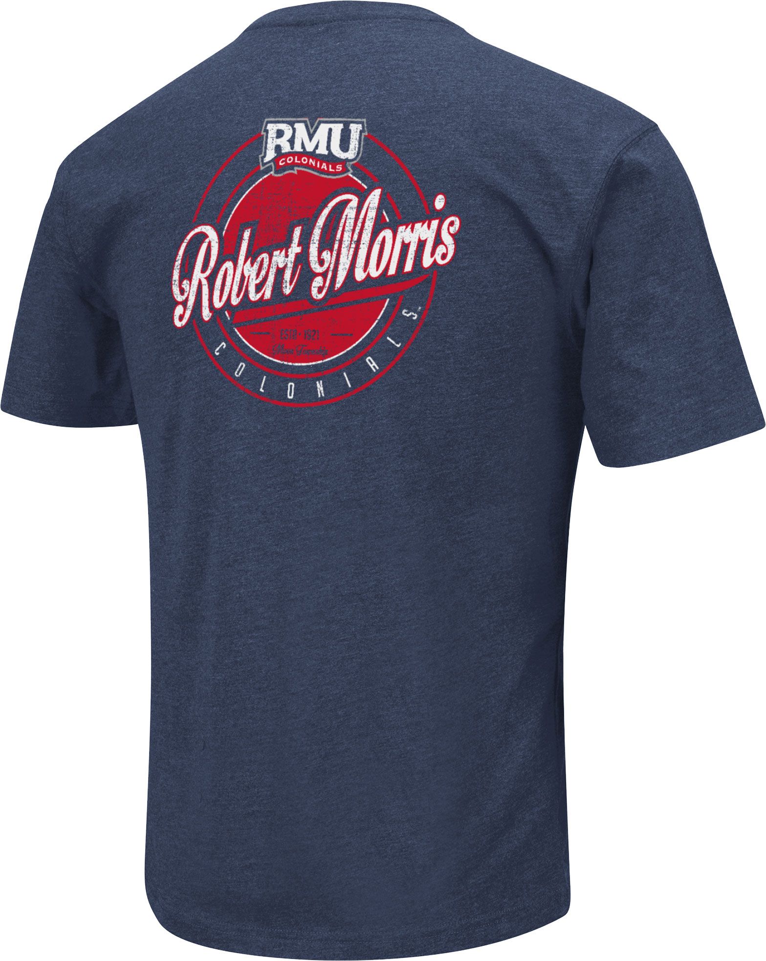 Colosseum Men's Robert Morris Colonials Navy Back Hit T-Shirt product image