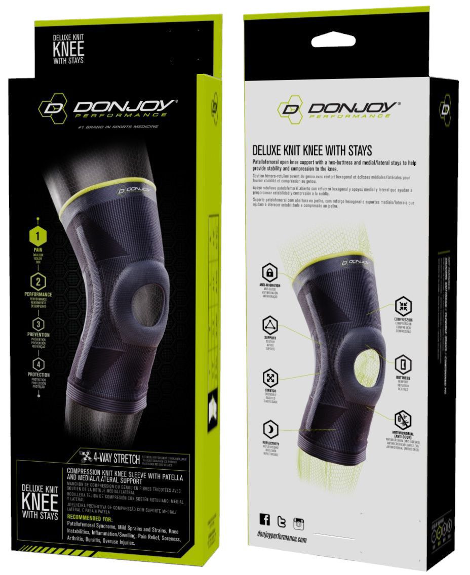 DonJoy Performance Anaform Deluxe Knit Knee Sleeve with Stays product image