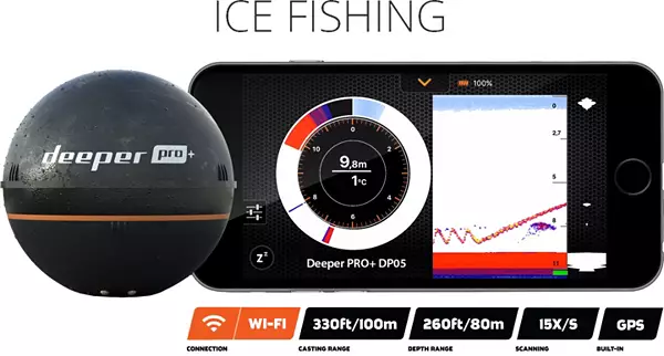 Deeper Smart Sonar Pro Plus WiFi & GPS Black