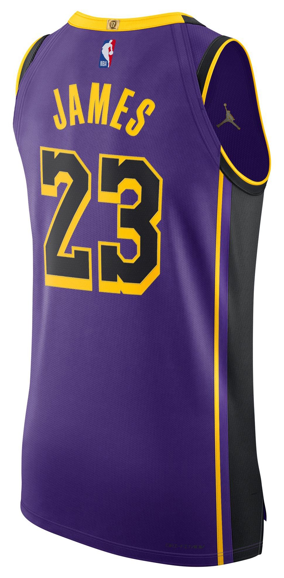 Jordan Adult Los Angeles Lakers LeBron James #23 Authentic Statement Jersey product image