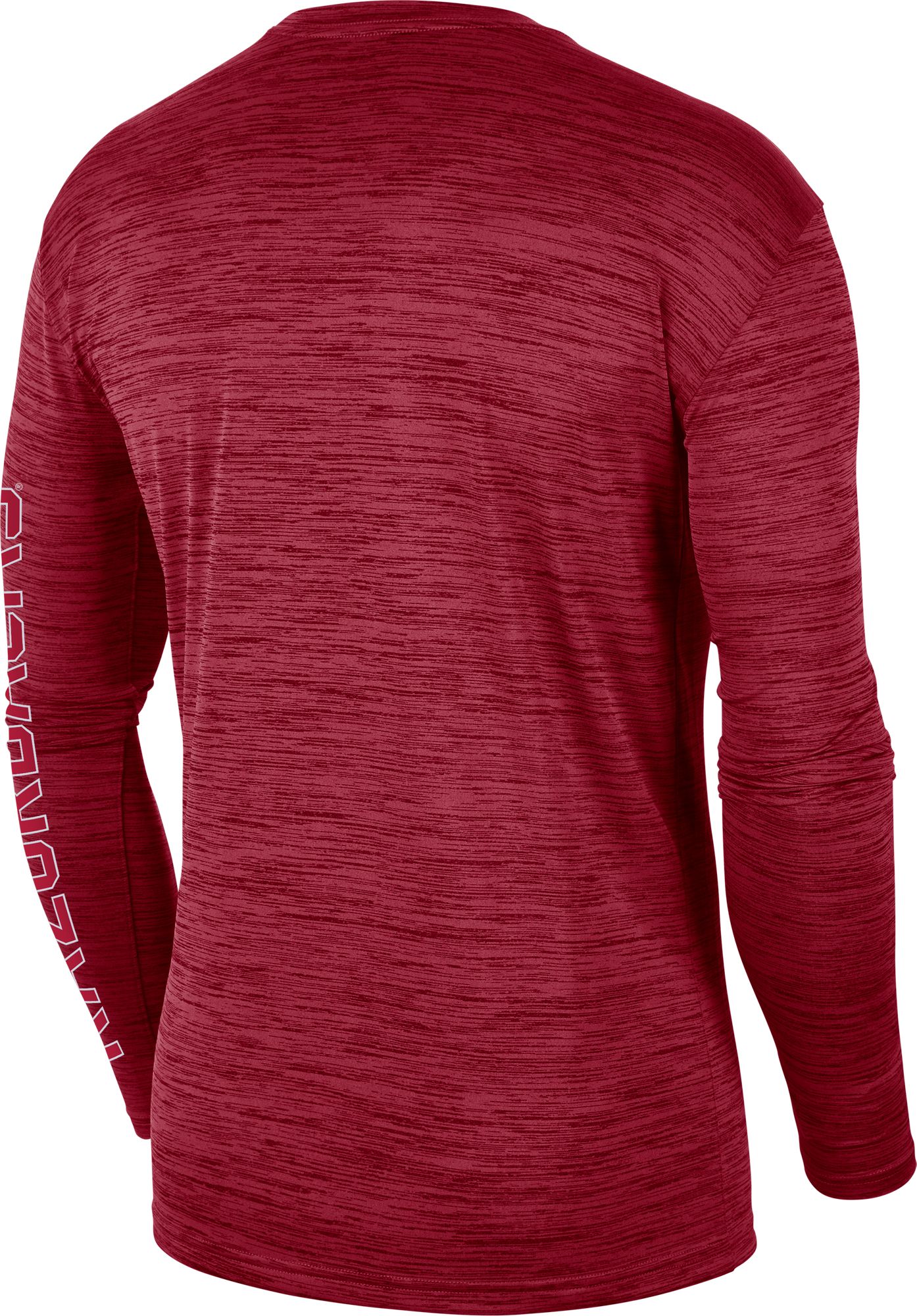 Nike Men's Arkansas Razorbacks Cardinal Dri-FIT Velocity Graphic Long Sleeve T-Shirt product image