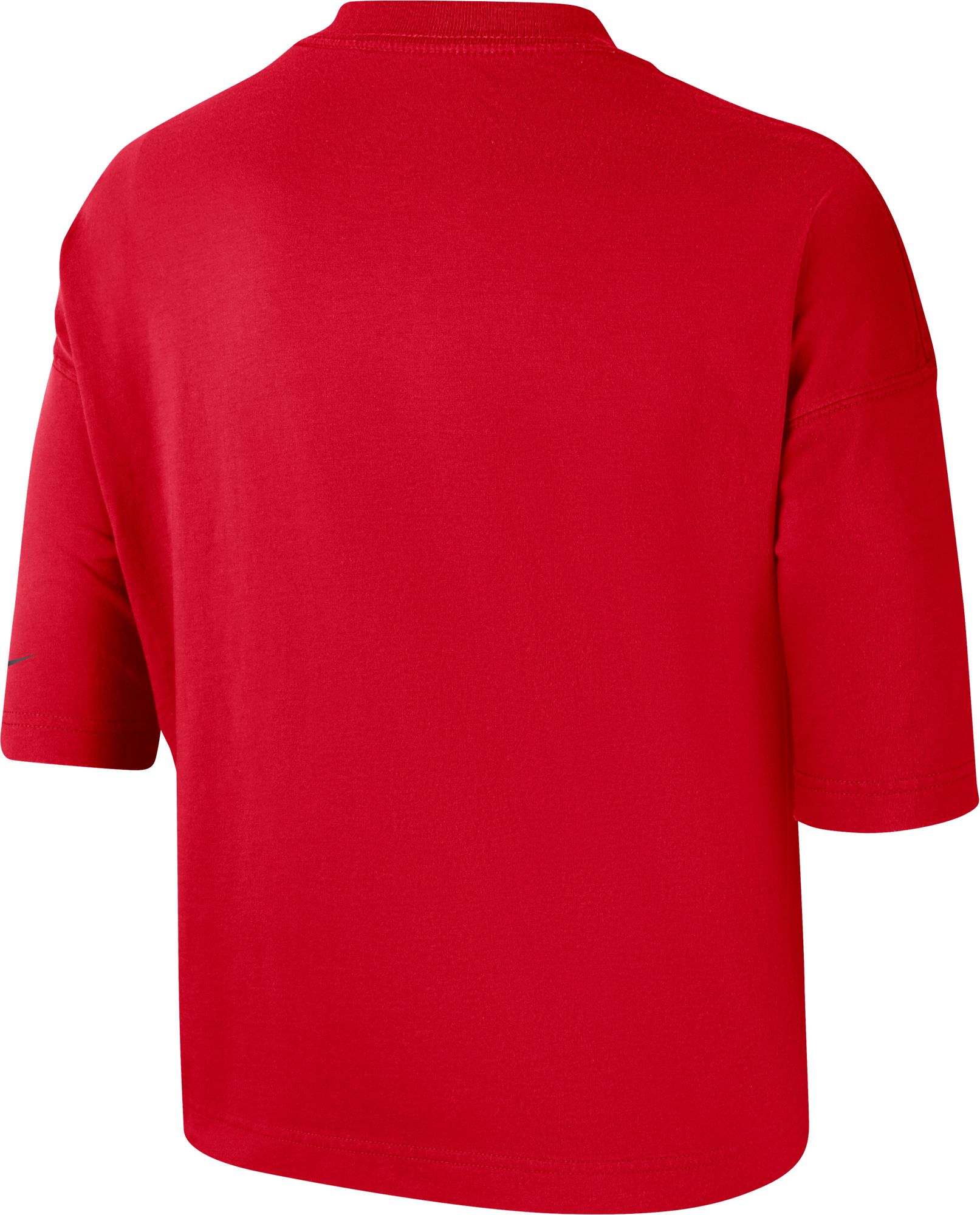 Nike Women's Georgia Bulldogs Red Dri-FIT Cropped T-Shirt