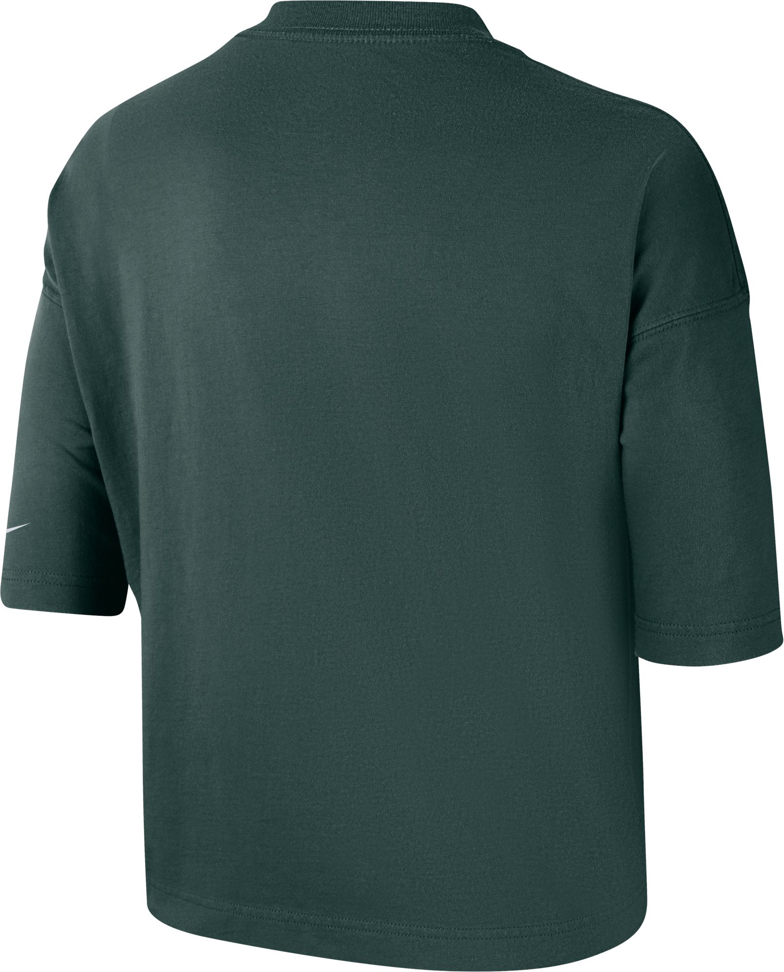 Nike Women's Michigan State Spartans Green Dri-FIT Cropped T-Shirt