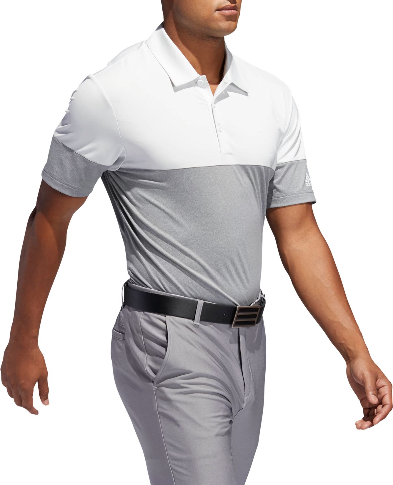 adidas men's ultimate365 heather golf polo
