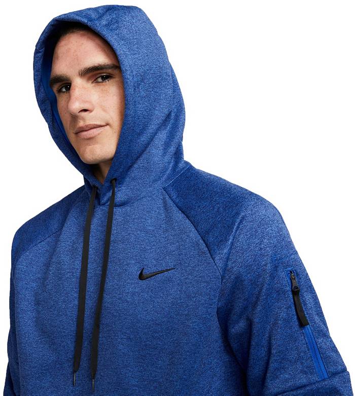 Men's Nike Therma-FIT Pullover Fitness Hoodie, Size: Large, White