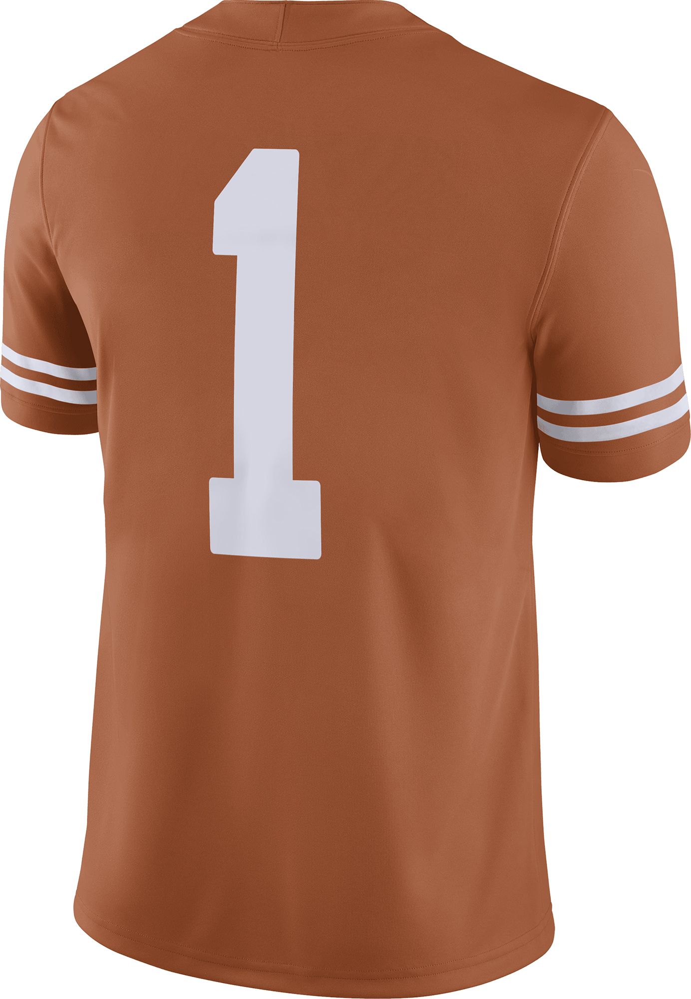 Nike Men's Texas Longhorns #1 Burnt Orange Dri-FIT Game Football Jersey