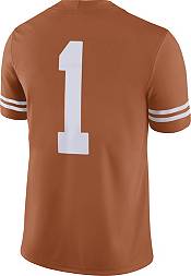 Nike Men's Texas Longhorns #1 Burnt Orange Dri-FIT Game Football Jersey product image