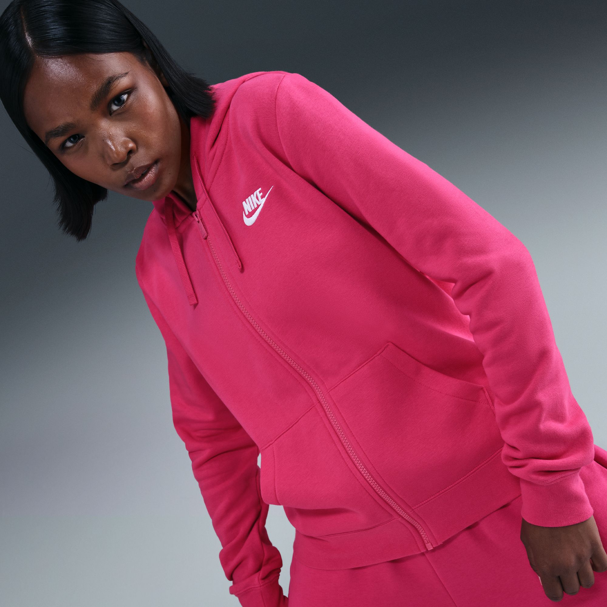 Nike Women's Sportswear Club Fleece Full-Zip Hoodie product image