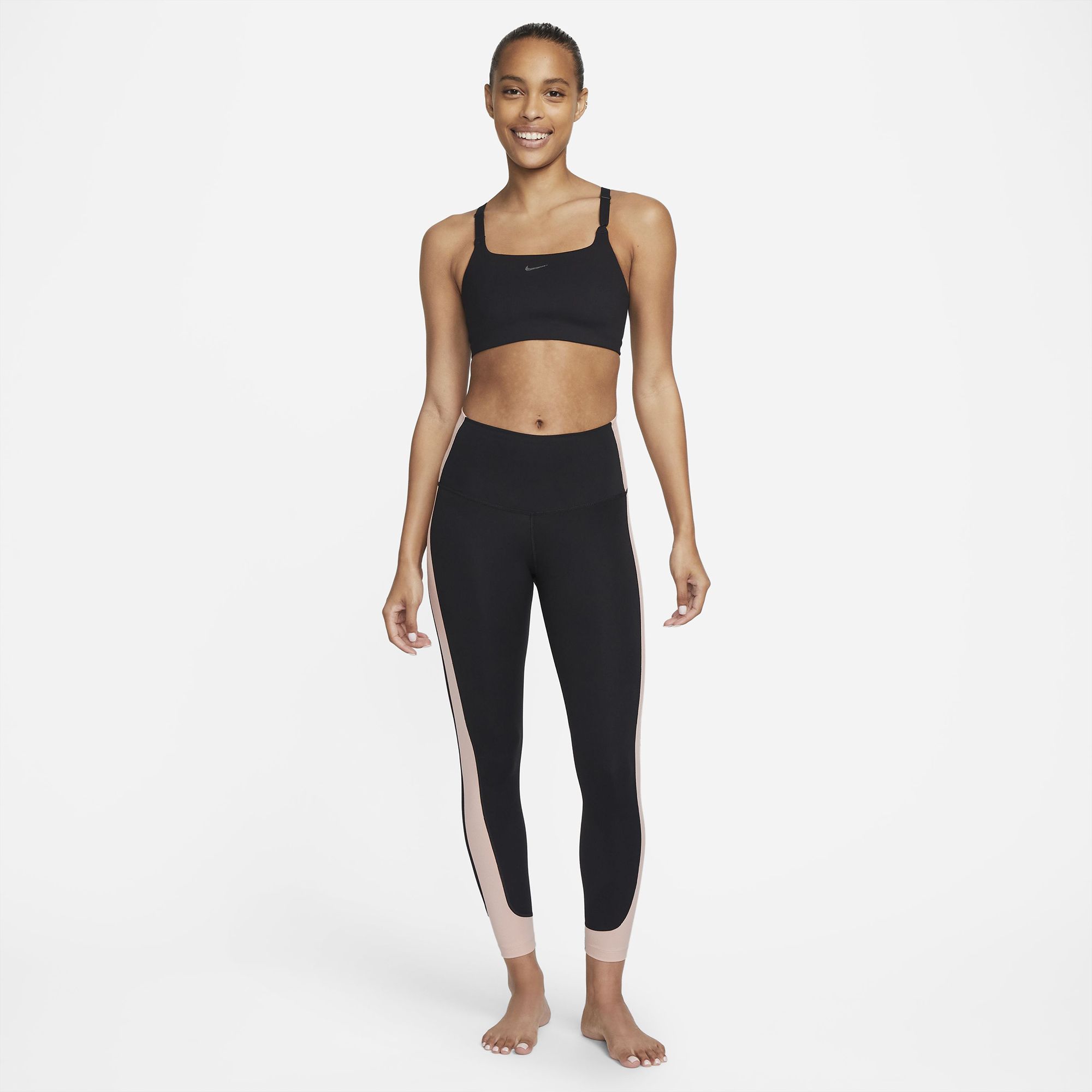 Nike Women's Yoga High-Waisted 7/8 Ribbed-Panel Leggings product image