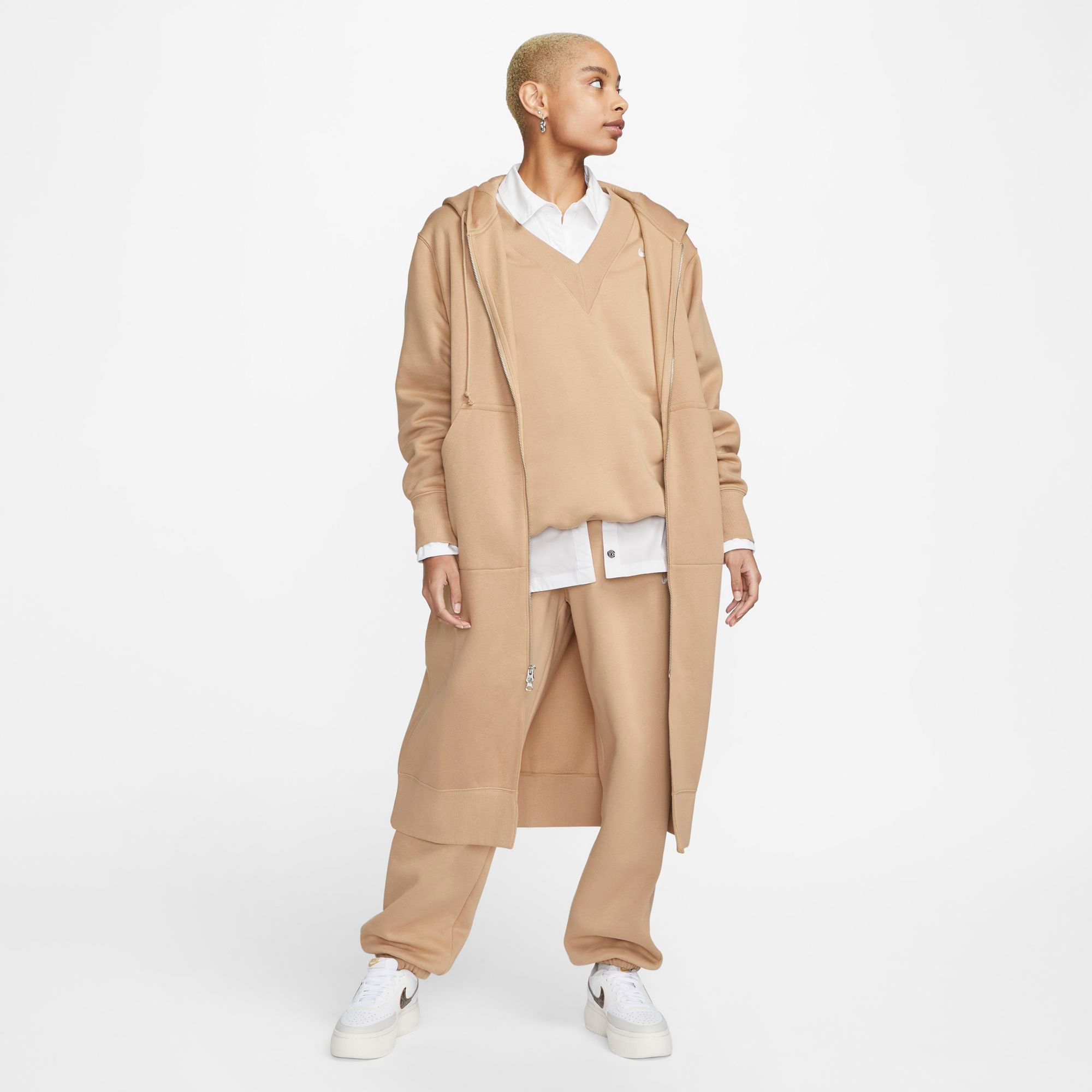 Nike Sportswear Women's Phoenix Fleece Oversized Long Full-Zip Hoodie product image