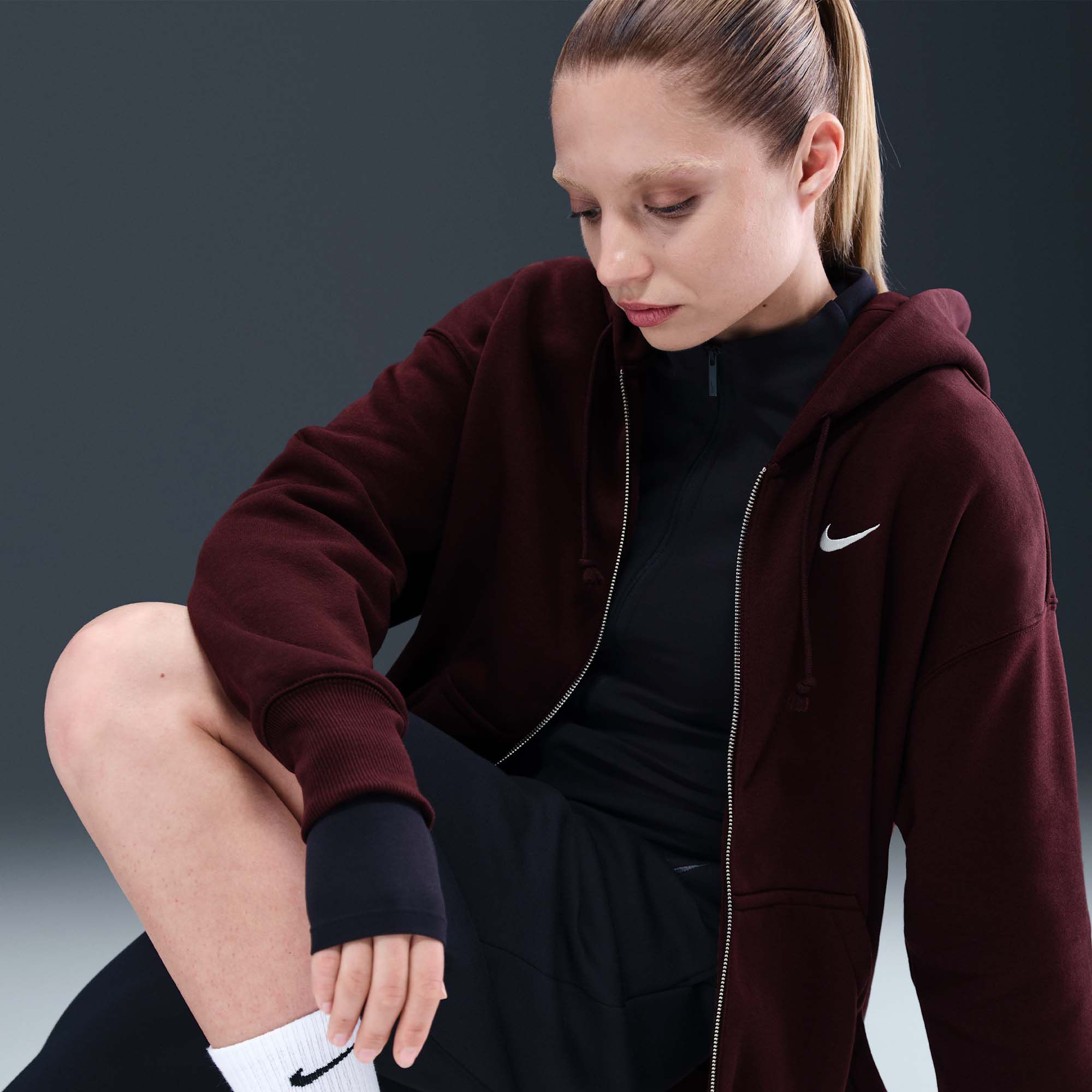 Nike Women's Sportswear Phoenix Fleece Oversized Full-Zip Hoodie product image